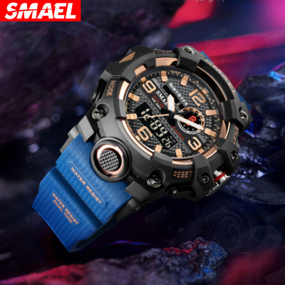 SMAEL斯麦尔新款手表正品时尚户外运动多功能男士防水电子手表定做 定制LOGO