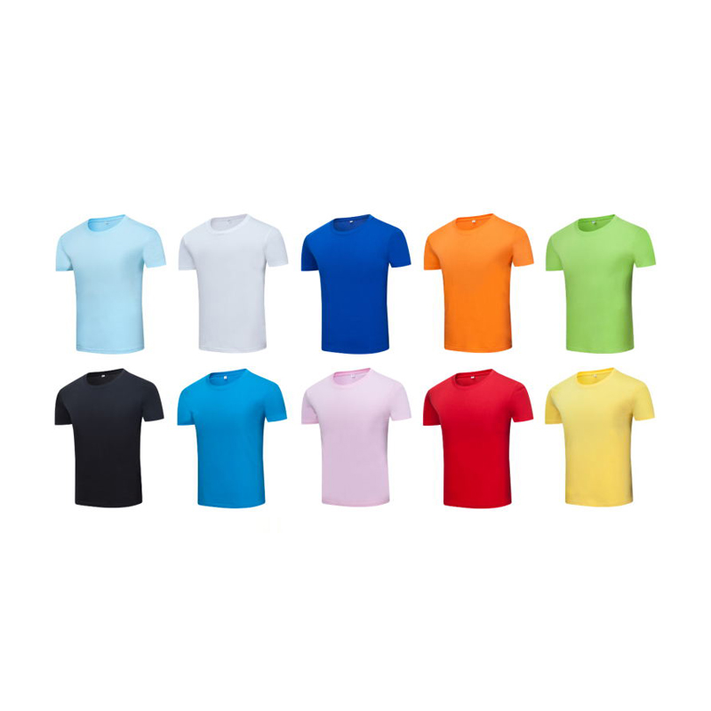 210g圆领精梳纯棉T恤企业员工服可定制图案颜色
