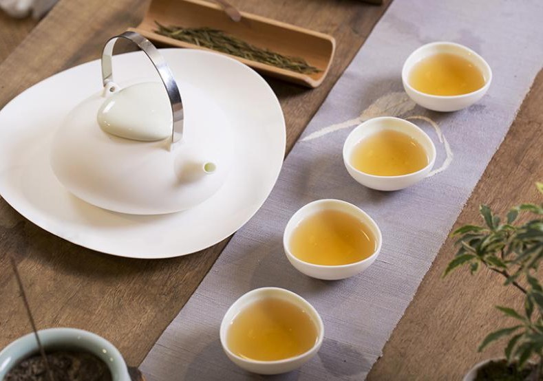 晓味窑 陶瓷简约家用整套功夫茶具套装创意礼品茶具 晨露 白色